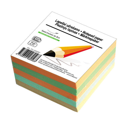 Notes SMLT, 90 x 90 mm, 500 sheets, assorted colors