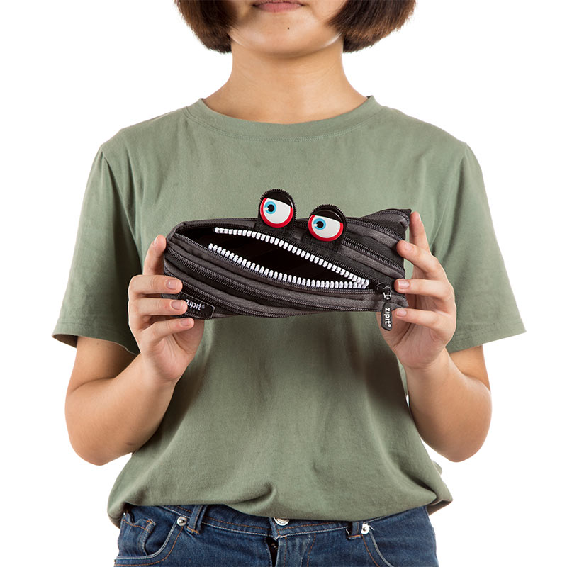 Pencil case ZIPIT Wildlings Pouch, ZTM-WD-BG, Black