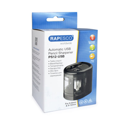 Automatic electric RAPESCO sharpener, black