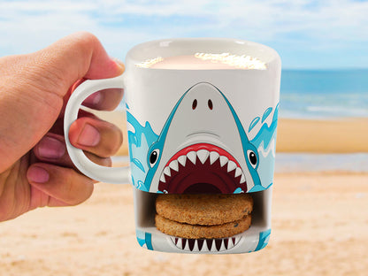 Mug Itotal Shark, with cookie compartment, 250ml