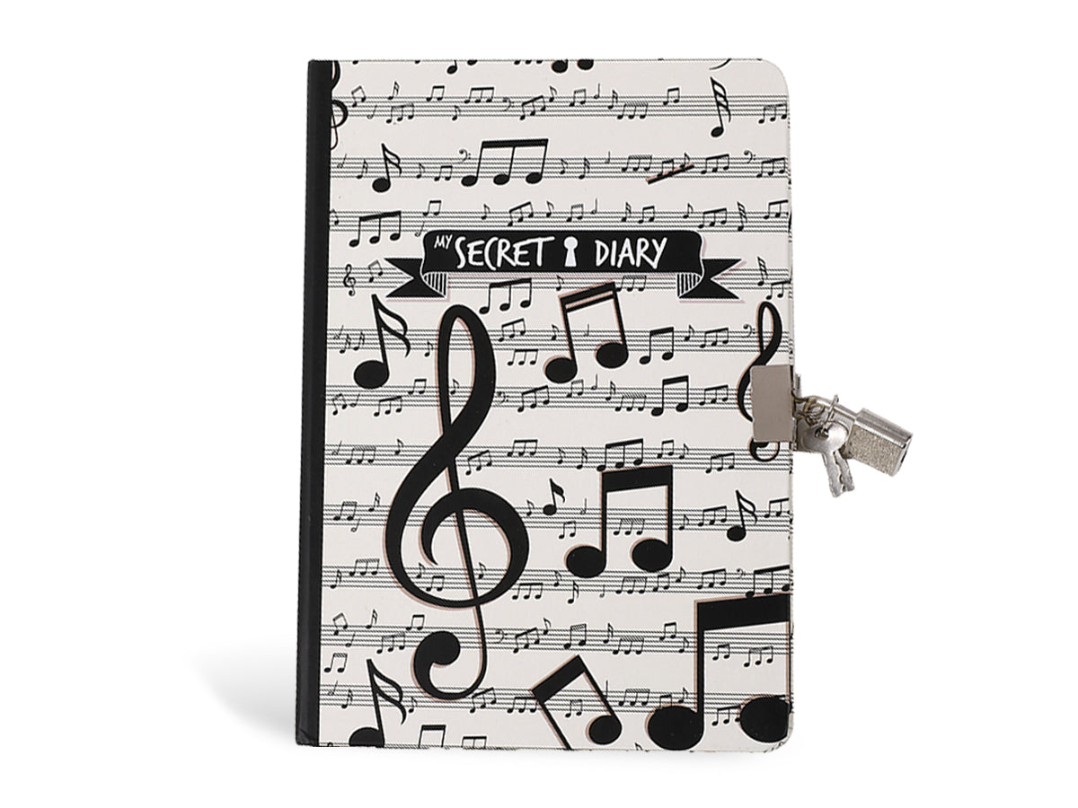 Diary Itotal Music, with lock