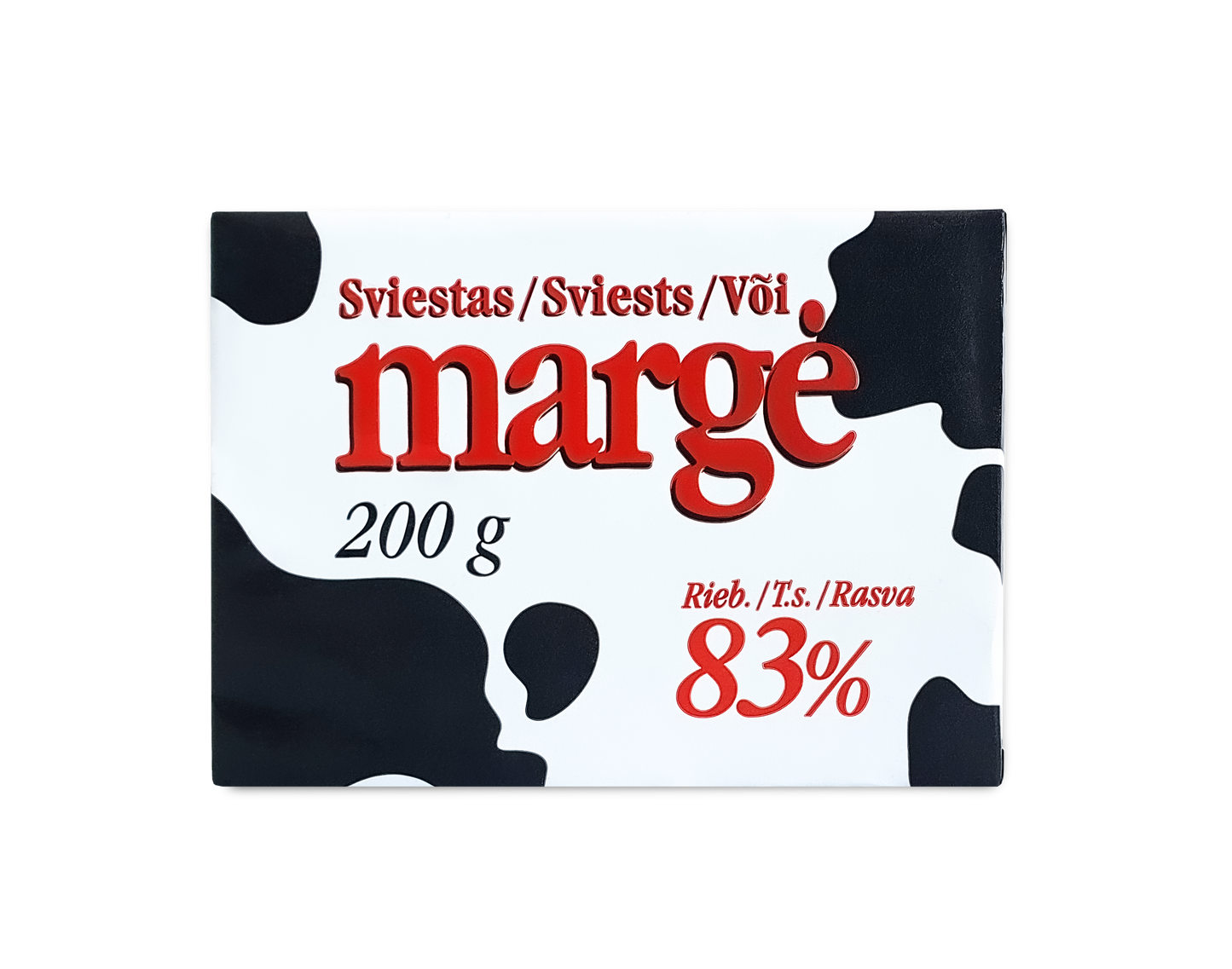Butter MARGĖ, 83%, 200 g