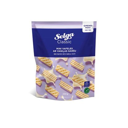 Mini vafliai SELGA vanilės skonio, 250 g