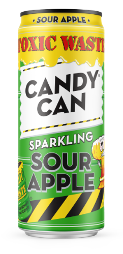 Carbonated soft drink CANDY CAN x Toxic Waste Sour Apple, 0.33 l