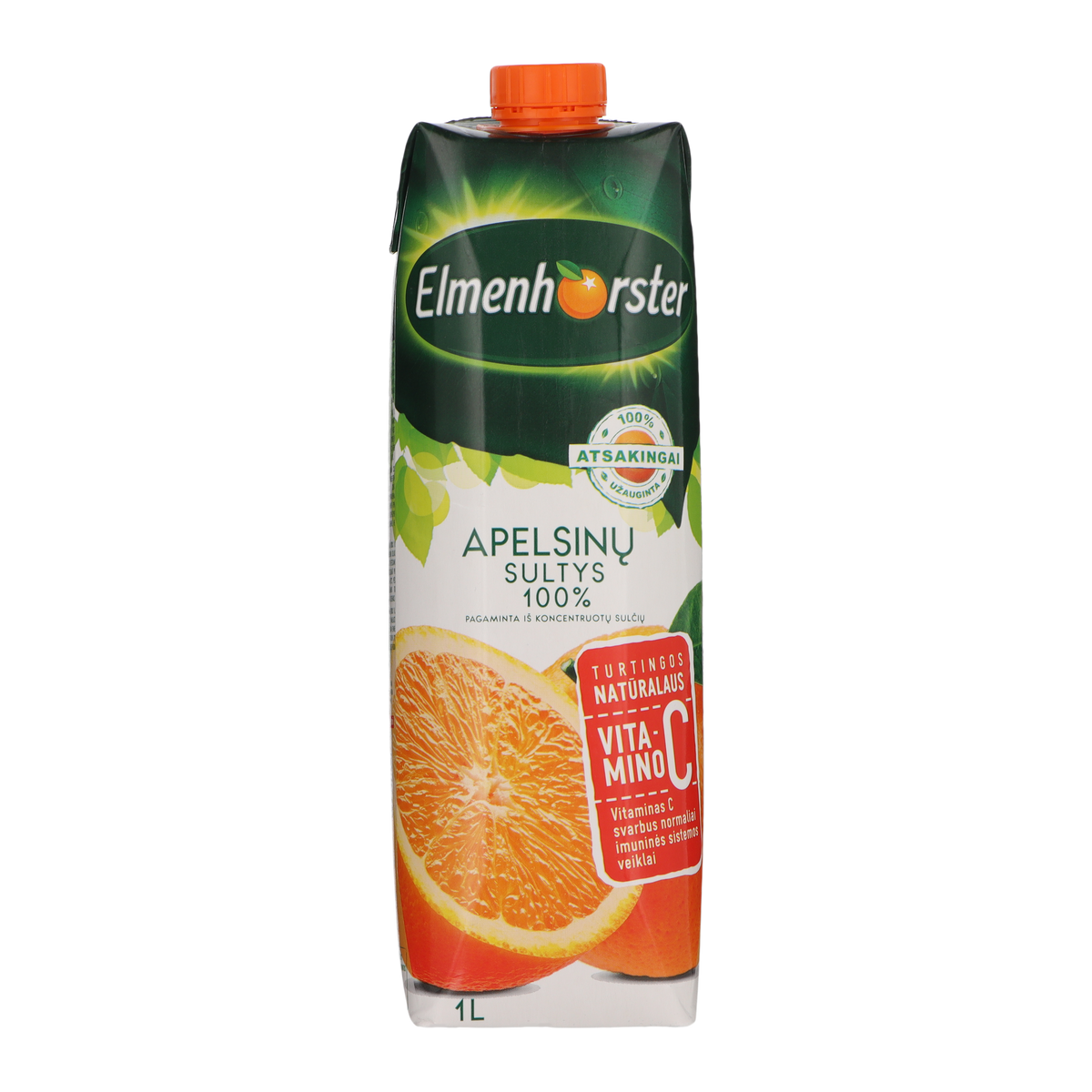 Apelsinų sultys ELMENHORSTER, 100%,1 l
