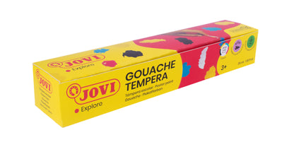 Guašas tempera JOVI, 35ml, 5 spalvų rinkinys su teptuku