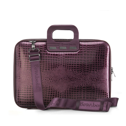 Computer bag, BOMBATA Shiny Cocco 13”, plum color.