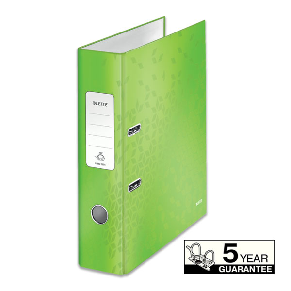 Segtuvas LEITZ WOW 180°, A4, 80mm žalia sp.