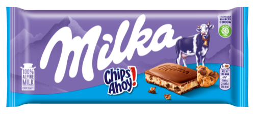 Šokoladas MILKA Chips Ahoy! 100 g