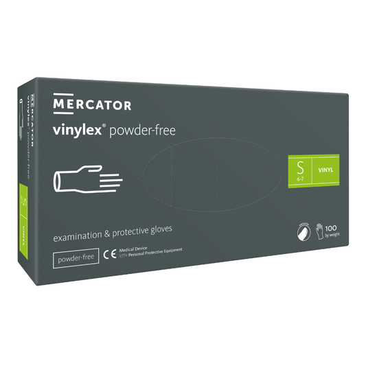 Disposable gloves VINYLEX, vinyl, powder-free, S, 100 pcs.