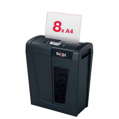 Document shredder Rexel Secure X8, P-4, 4x40mm, 14L