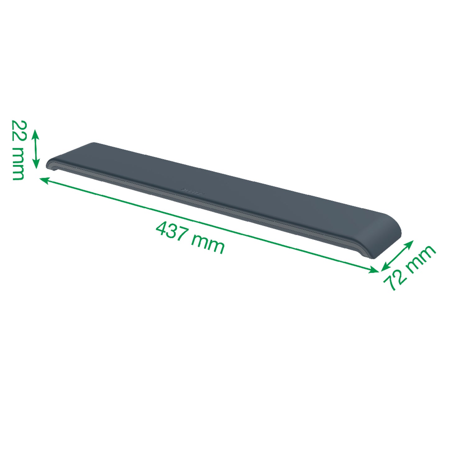 Wrist support Leitz Ergo, adjustable, dark gray
