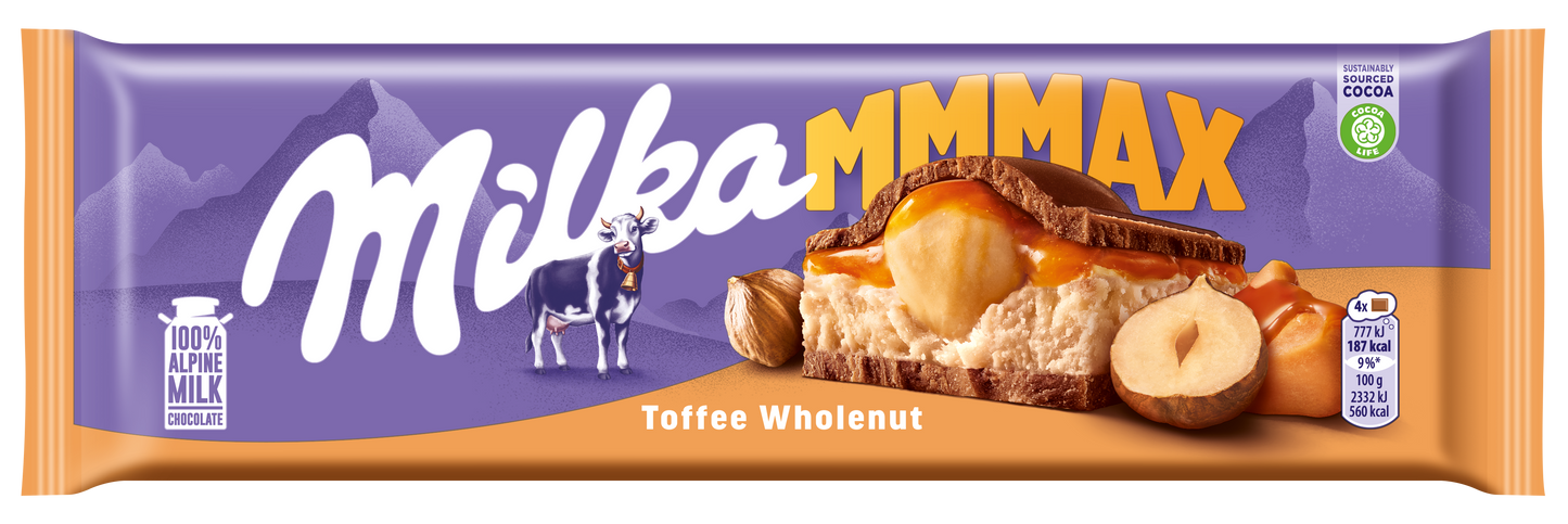 Šokoladas MIILKA Toffee Nuts, 300g