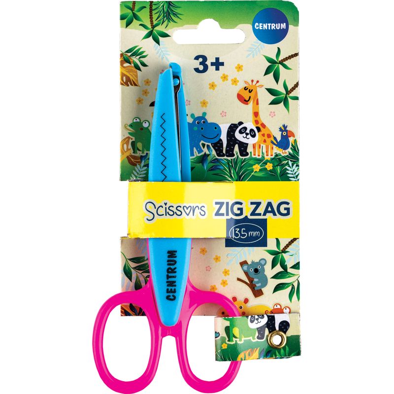 Centrum ZIG-ZAG figure scissors, various colors