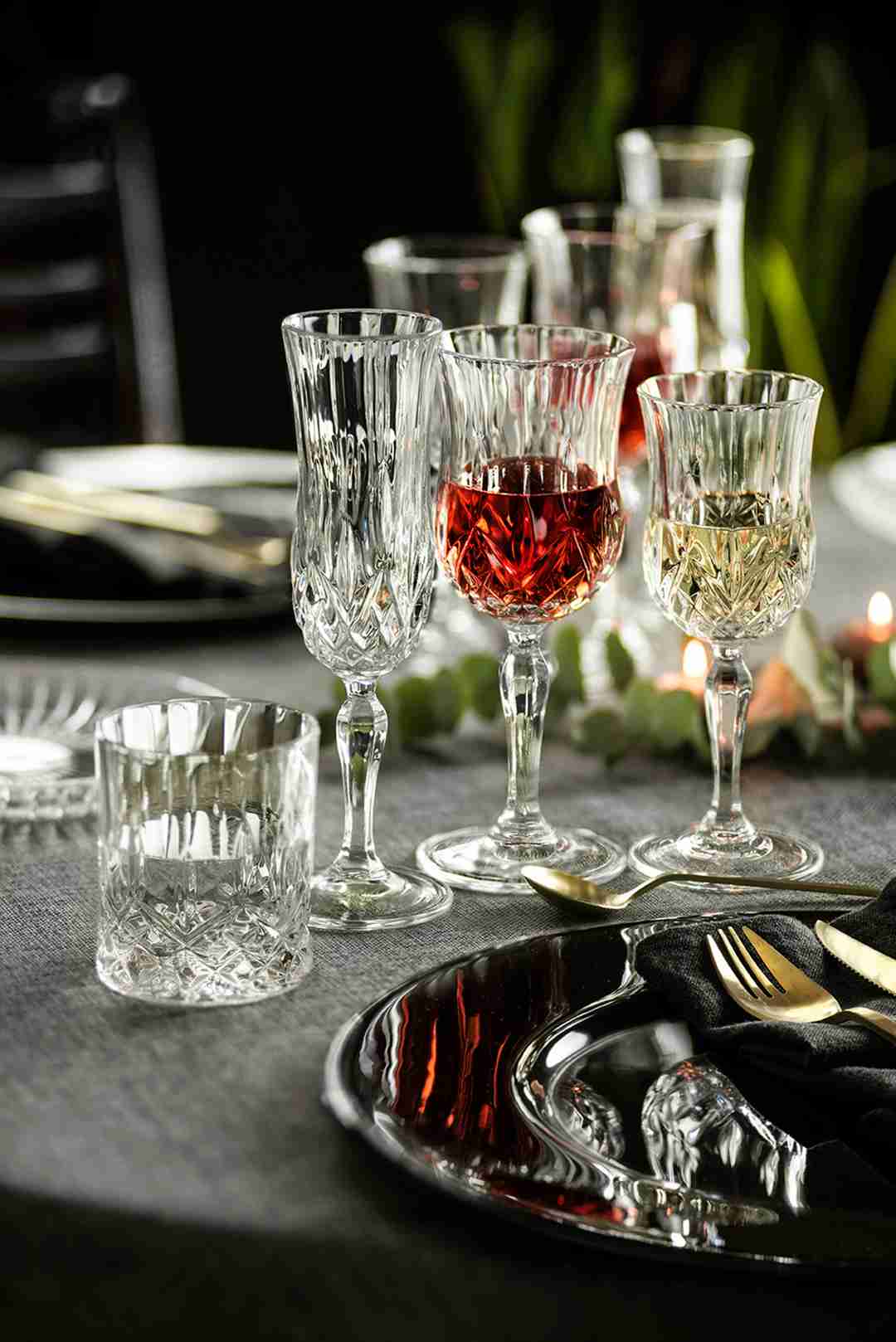 Stiklinė Opera, krištolas, 290 ml, D 8,2 cm, H 9,4 cm, 6 vnt