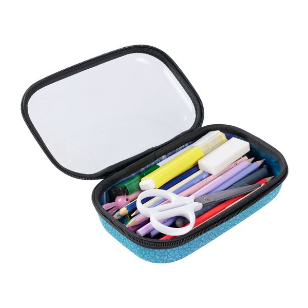 Pencil case ZIPIT Clear Top, dinosaur