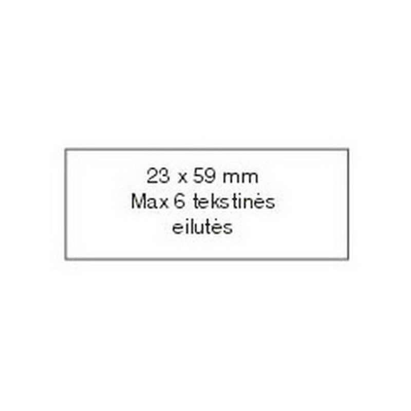 Stamp 23x59 mm with polymer