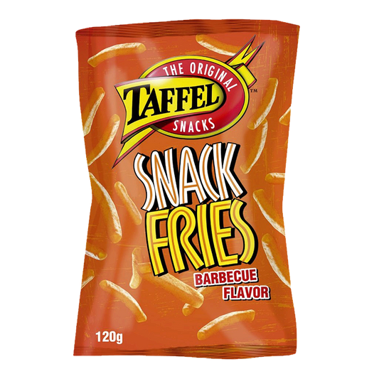 Kukurūzų traškučiai TAFFEL, Snack Fries Barbecue, 110 g