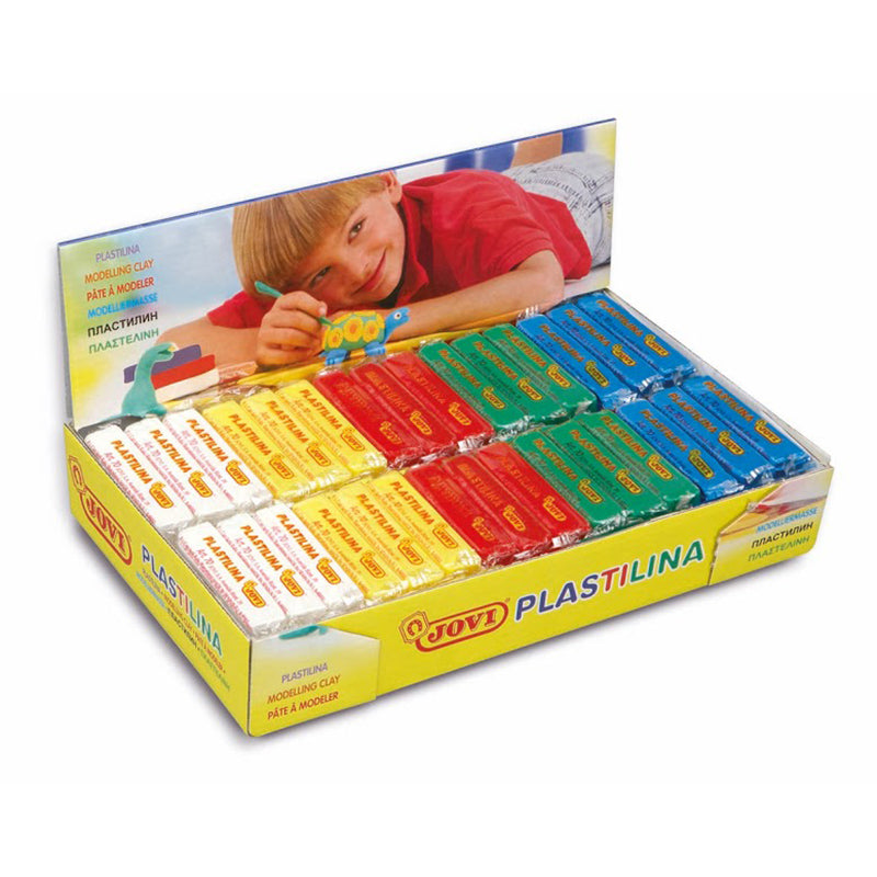 Plasticine JOVI, 50 g, primary colors