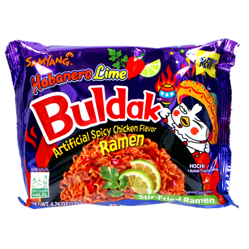 Ramenas SAMYANG, Hot Chicken Habanero Lime, 135g