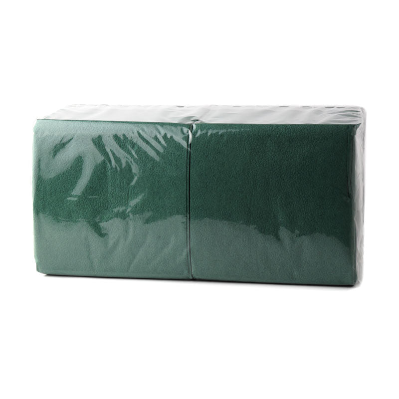 Napkins 24 x 24cm, 1 ply, 400 pcs., dark green