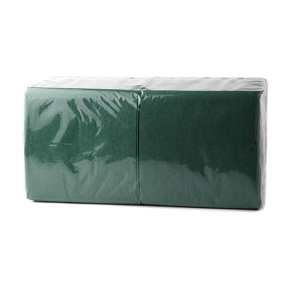 Napkins 24 x 24cm, 1 ply, 400 pcs., dark green