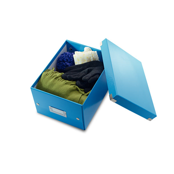 Filing box LEITZ WOW, foldable, A5, 160 x 220 x 282 mm, light blue