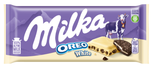 Chocolate MILKA Oreo White, 100g