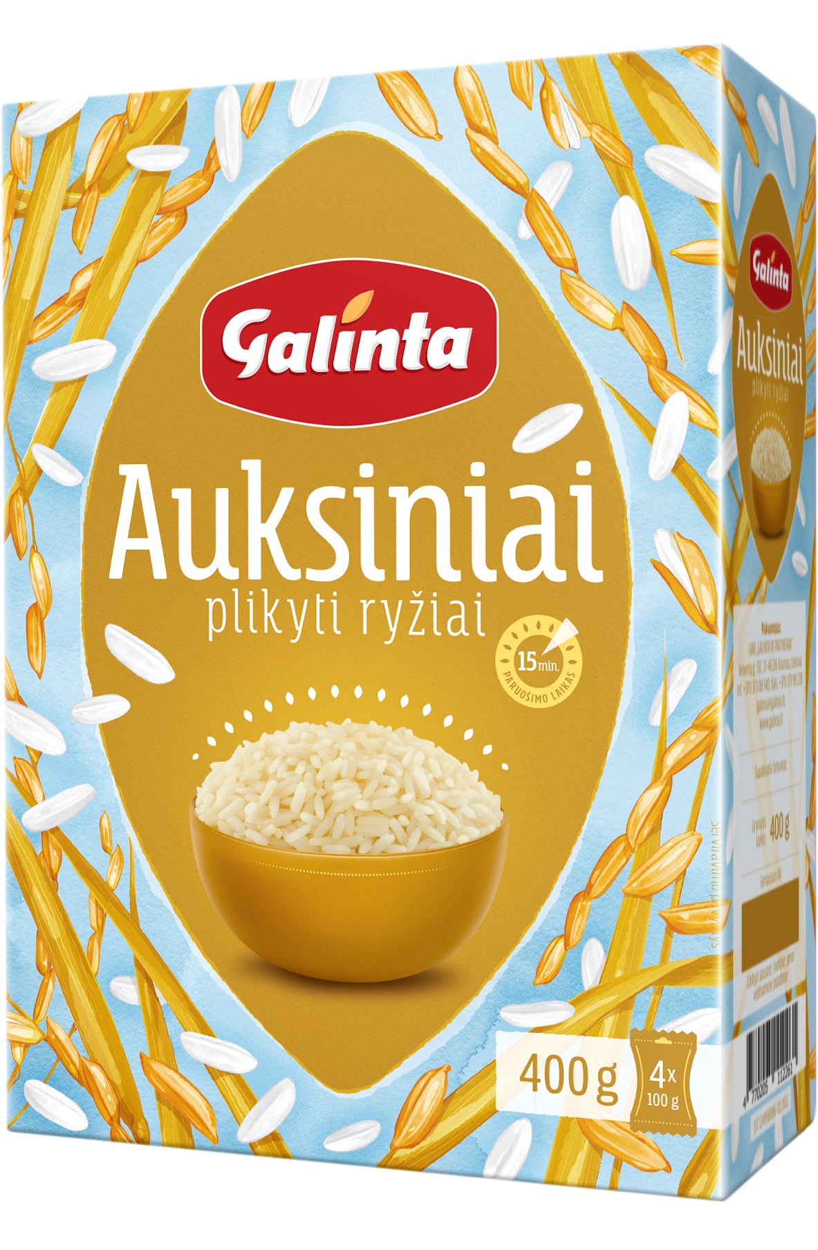 Rice GALINTA Golden, 4 x 100 g