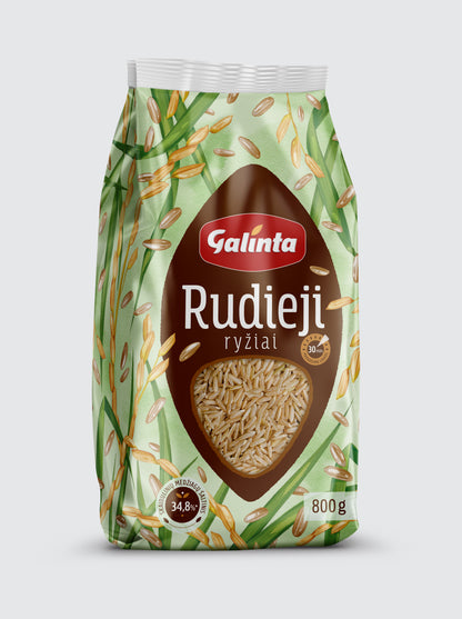 Ryžiai GALINTA, ilgagrūdžiai, rudieji, 800 g