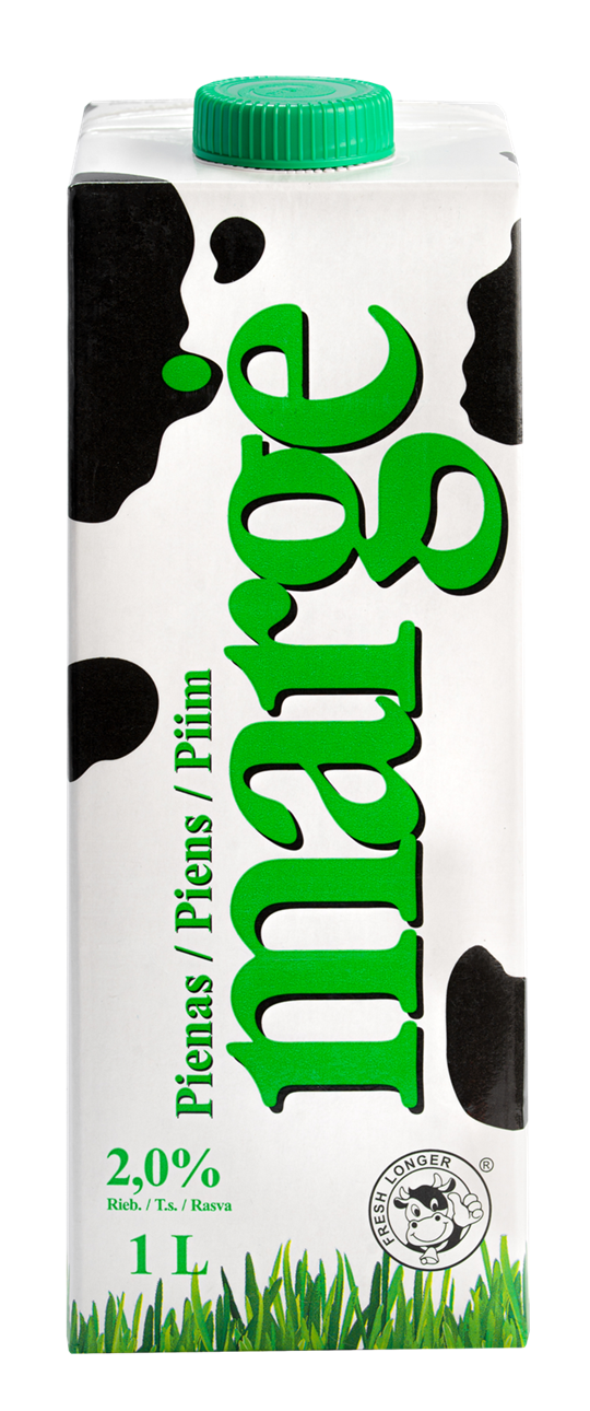 Milk MARGĖ 2% fat, 1 l