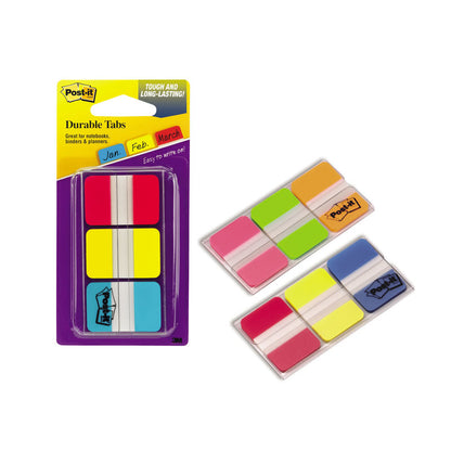 Post-it sticky notes, 25.4 x 38 mm, 3 colors