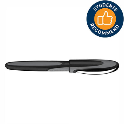 SCHNEIDER RAY pen, 0.7mm, dark grey body, blue ink (also suitable for left-handed people)