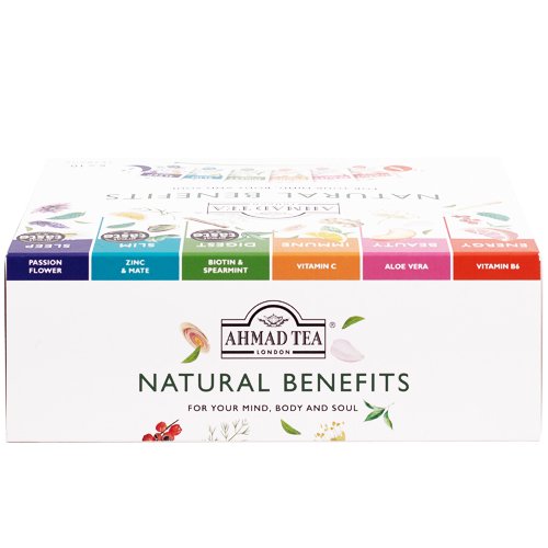 Ahmad Tea Set of various types and herbal infusions, 6x10 packs.
