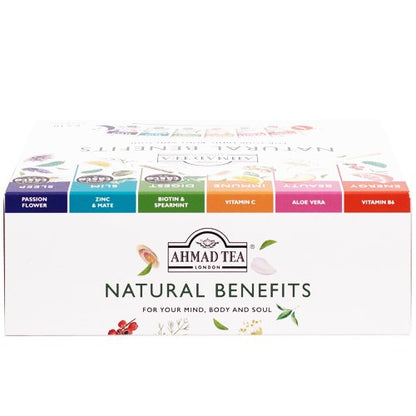 Ahmad Tea Set of various types and herbal infusions, 6x10 packs.