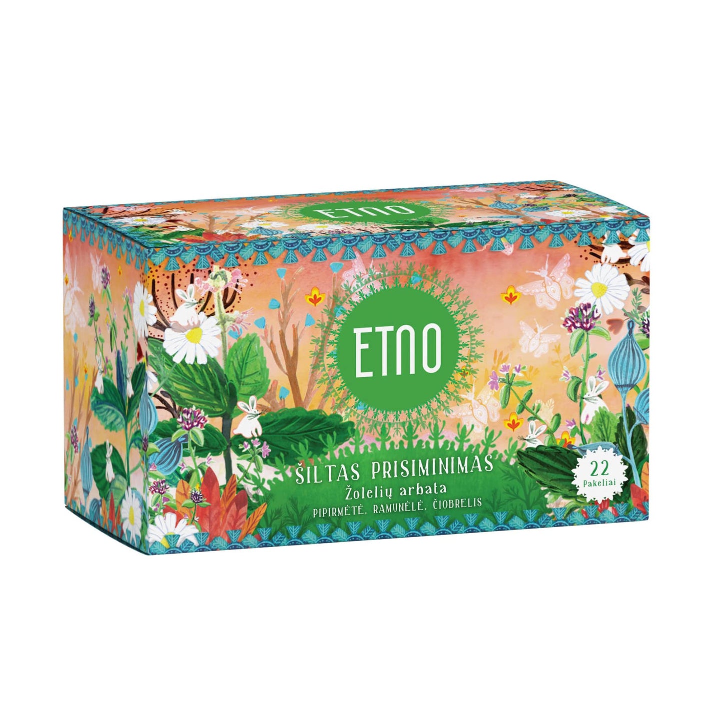 Herbal tea ETNO Warm memory, 33g (1.5gx 22 pcs.)