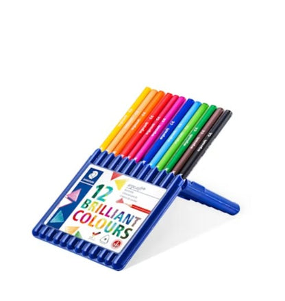 Spalvoti pieštukai tribriauniai STAEDTLER ERGO SOFT, 12 spalvų