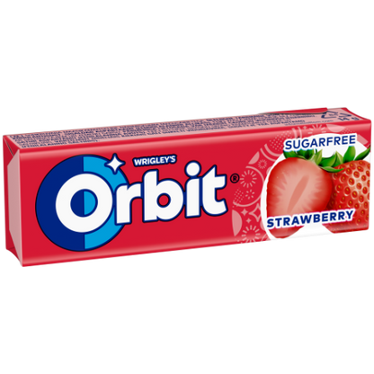 Kramtomoji guma ORBIT Strawberry Stickpack, 14 g