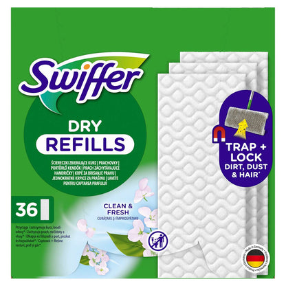 Swiffer Sweeper dry cloths, refill 36pcs