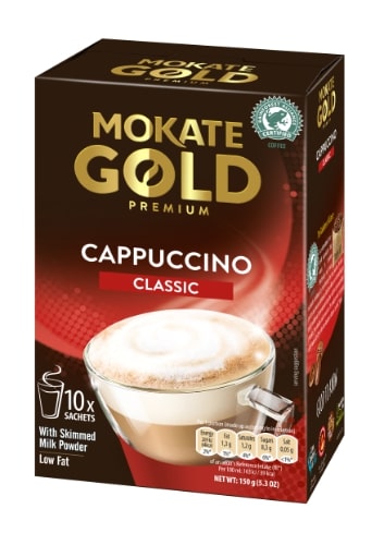 Coffee drink MOKATE Gold Premium Cappuccino Classic, 10 x 14g