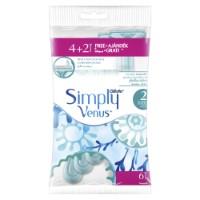 Disposable razors VENUS Simply2 4+2 pcs.