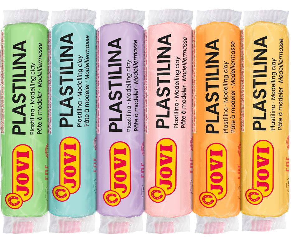 Plasticine JOVI, 15 g, 6 pastel colors