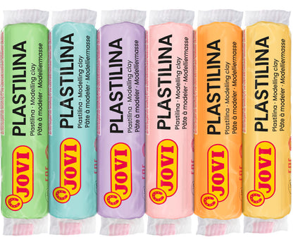 Plasticine JOVI, 15 g, 6 pastel colors