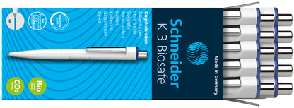 SCHNEIDER K3 BIOSAFE automatic ballpoint pen, 0.7 mm.