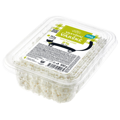 Varškė VILKYŠKIŲ, biri, 9%, 500 g