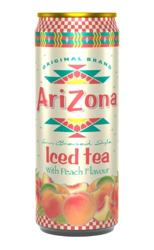 Iced tea drink ARIZONA, peach flavor, 0.33 l D