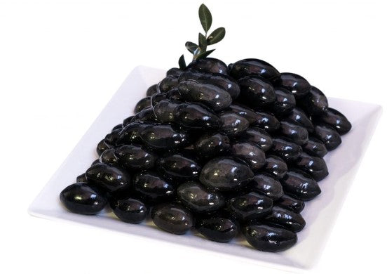 Large black olives, TASTE LAND, pitted, in brine, 290g/160g