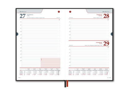 Calendar STANDARD 2026, PVC, A5, matte black LT