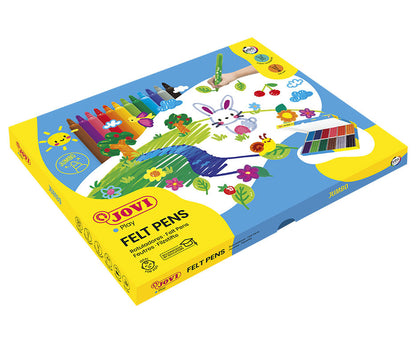 Felt-tip pens JOVI Schoolpack MAXI, 96 pcs.