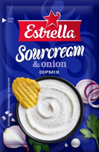 ESTRELLA Dipmix sauce, Sour cream and onion flavor, 13 g